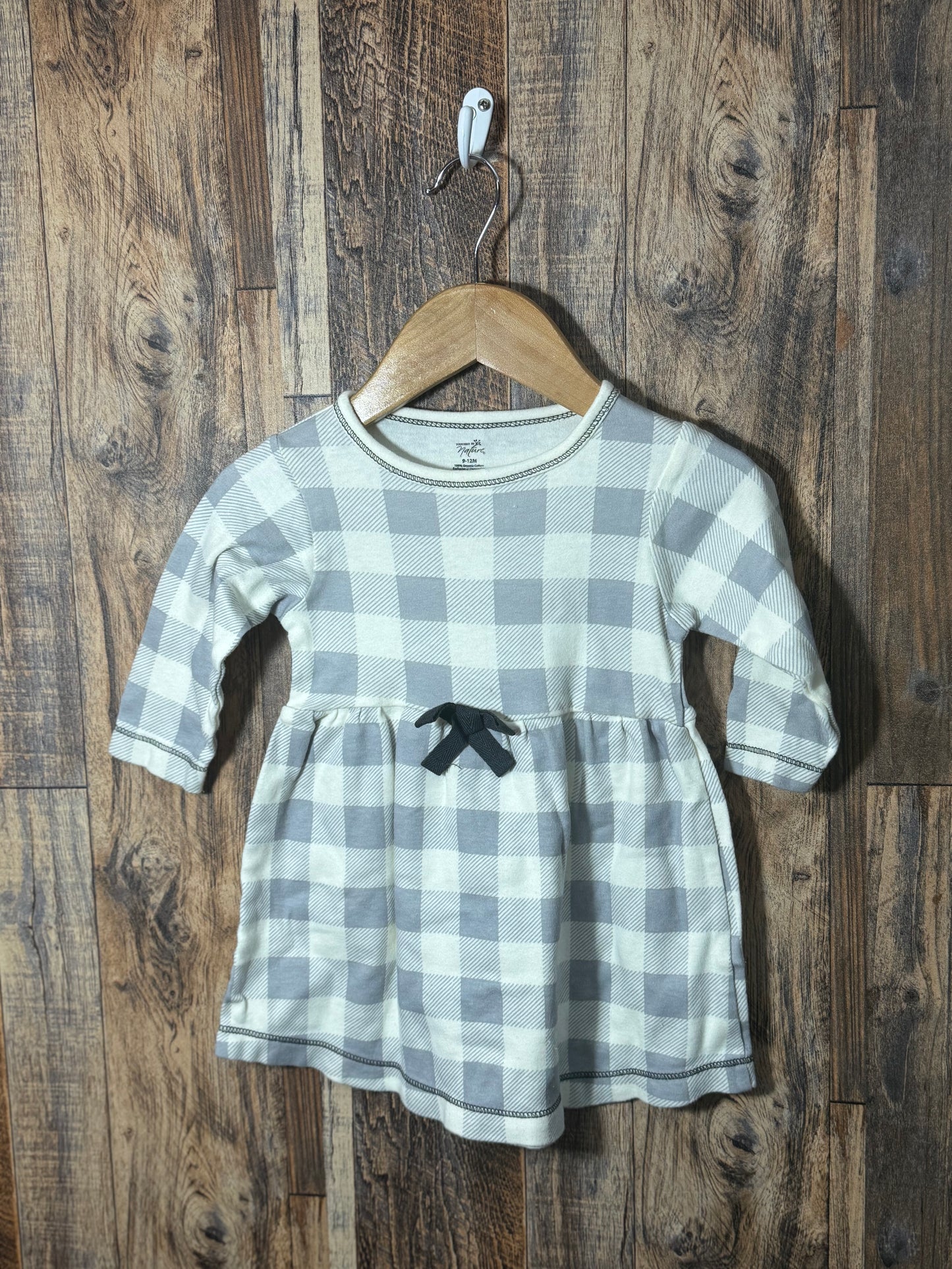 Organic cotton dress, size 9-12m