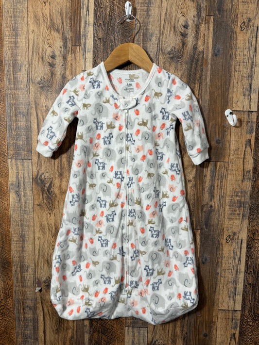 Fleece sleep sack, size 6-9m