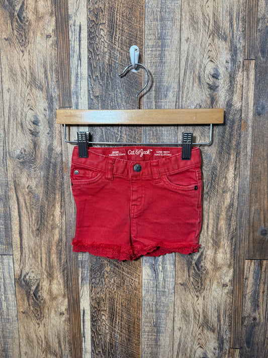 Jean shorts, size 18m