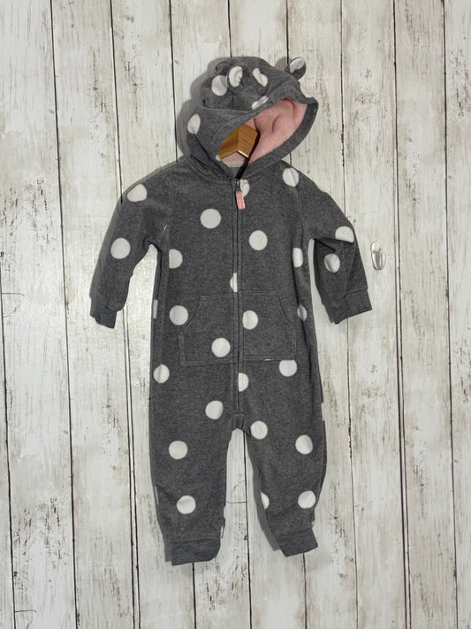 Hooded romper, size 12m