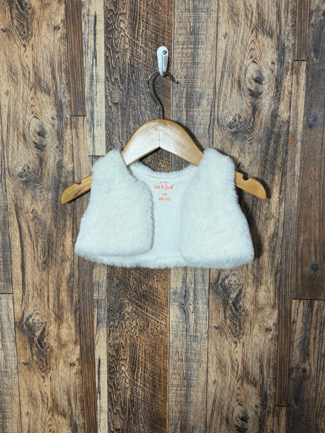 Furry vest, size 0-3m