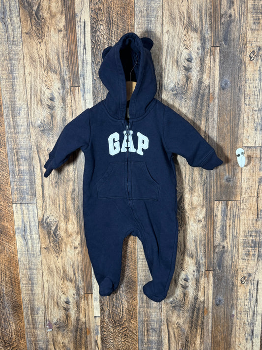 Hooded sweatshirt zip up, size 0-3m