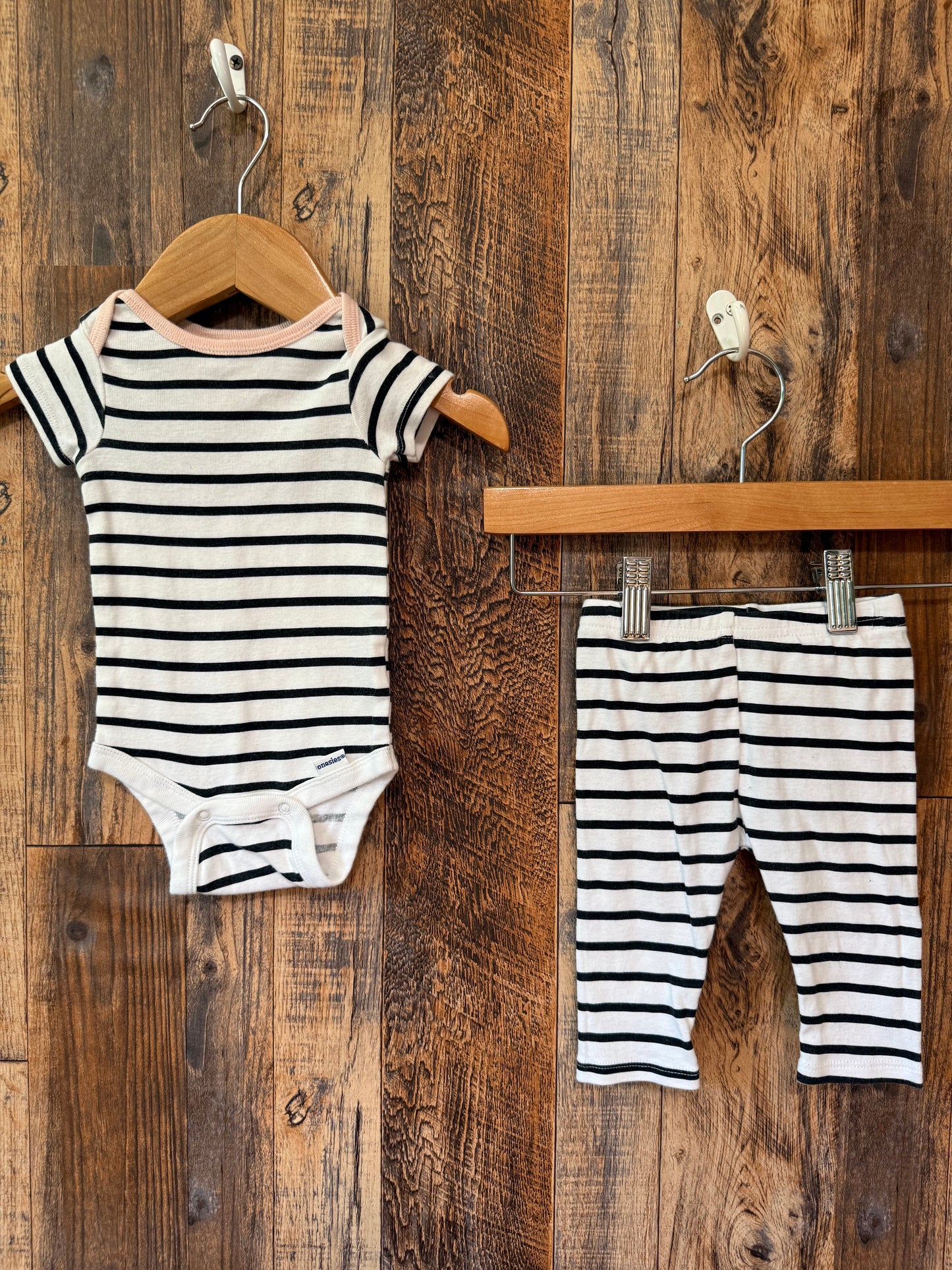 Organic cotton 2pc set, size 0-3m