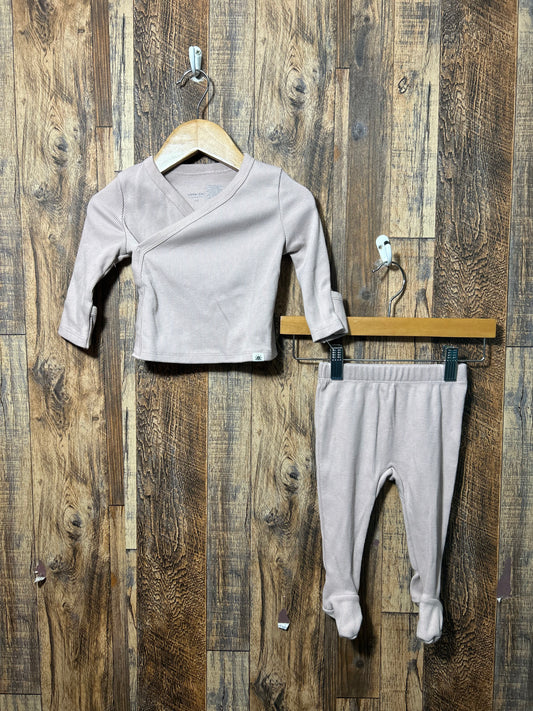 2pc organic cotton set, size 6m