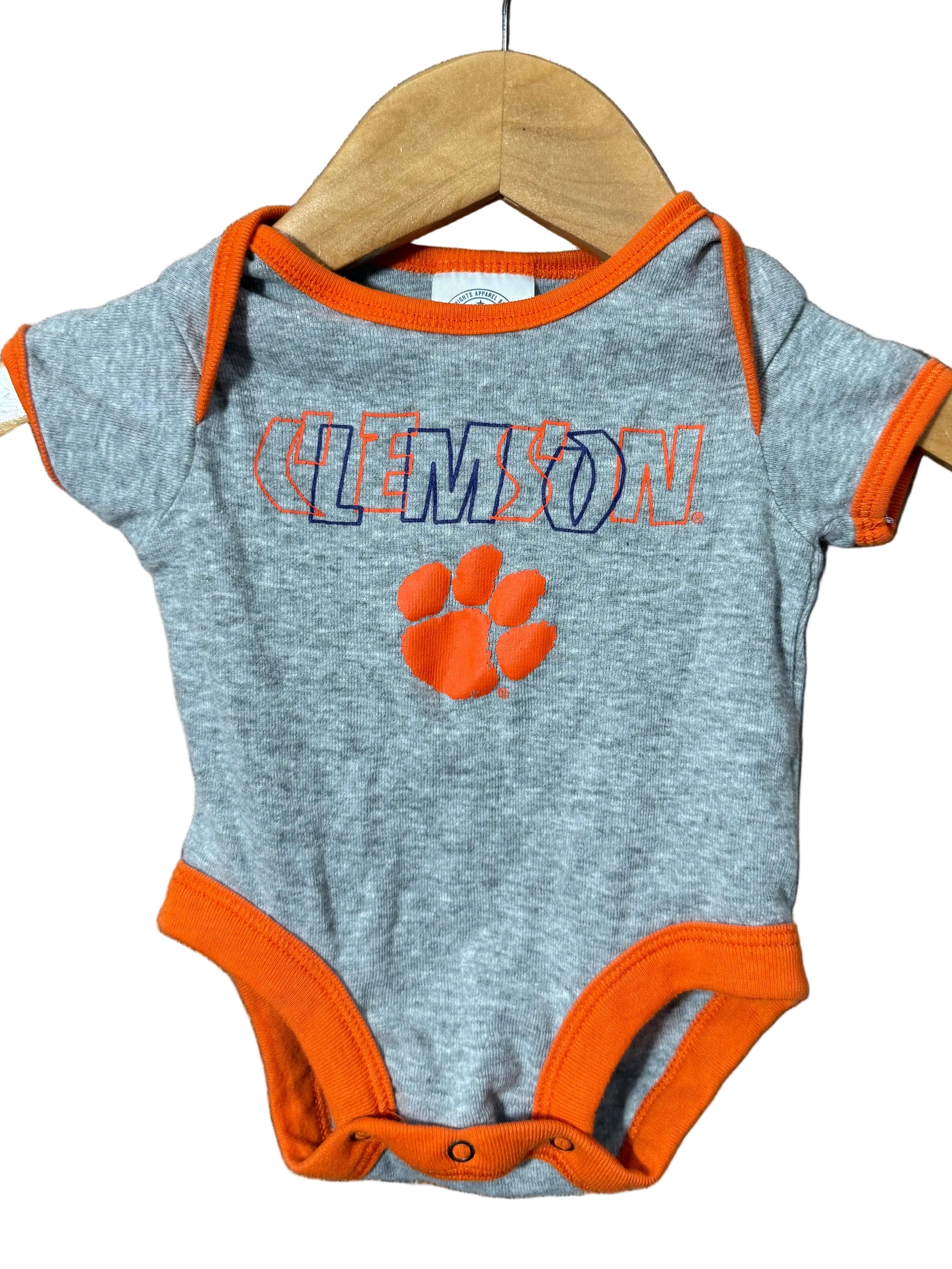 Clemson onesie, size 0-3m