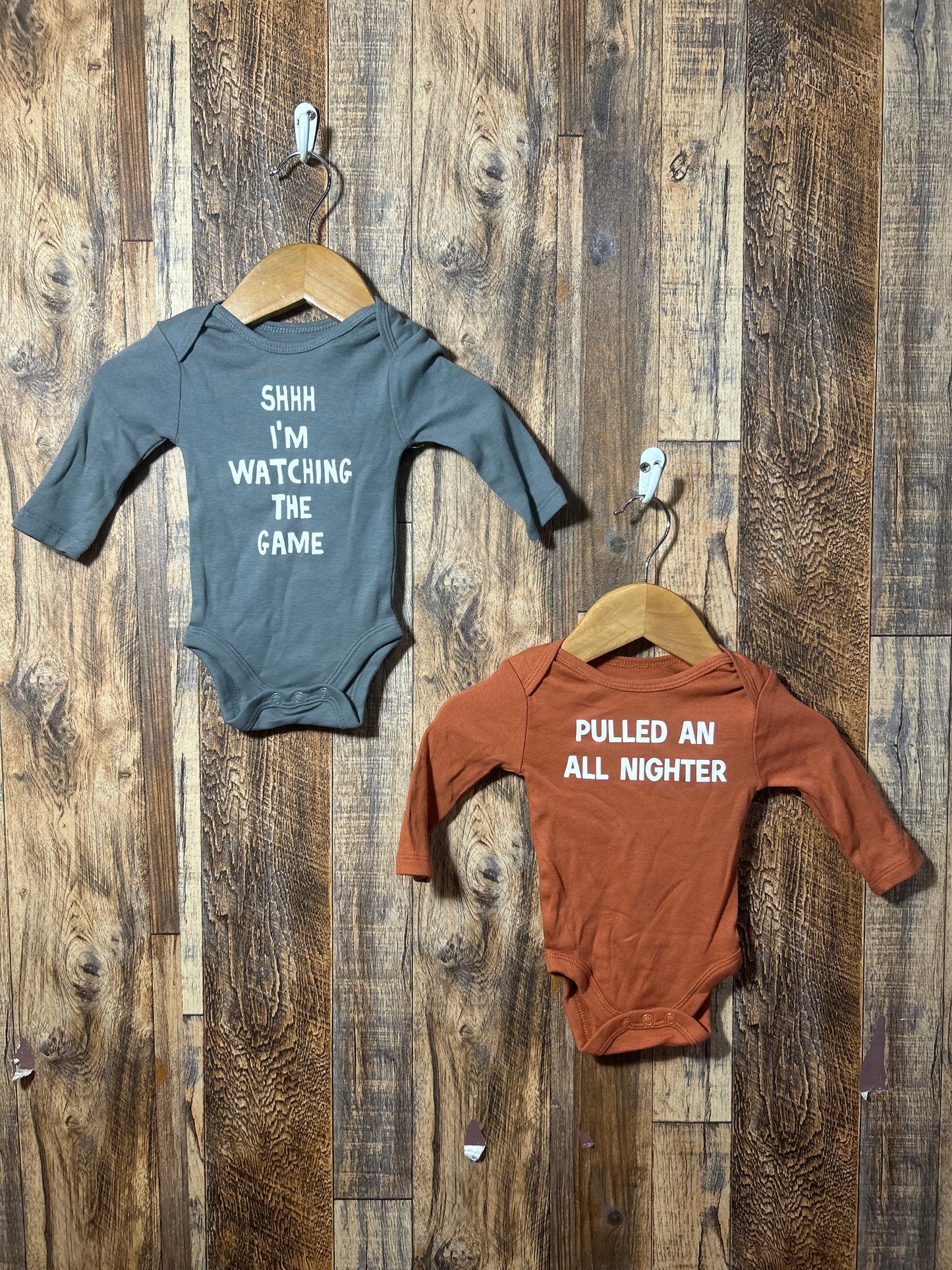 2pc LS onesie set, size NB