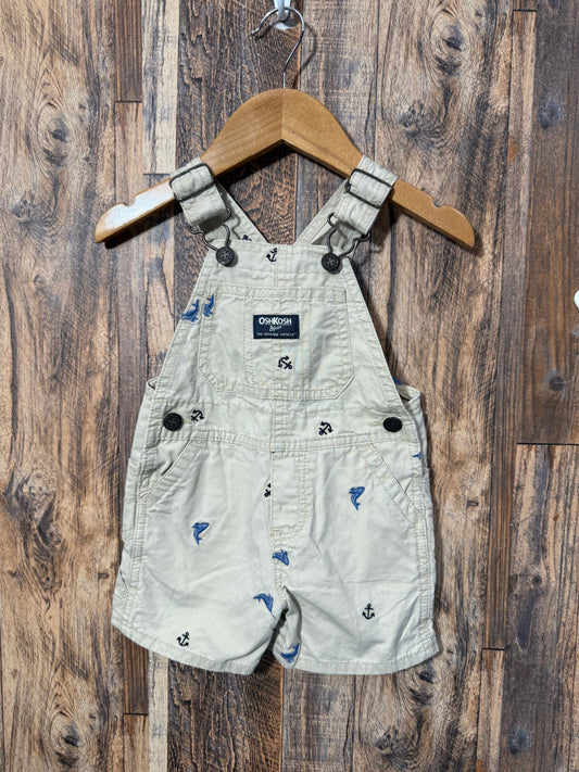 Overall shorts, size 9-12m