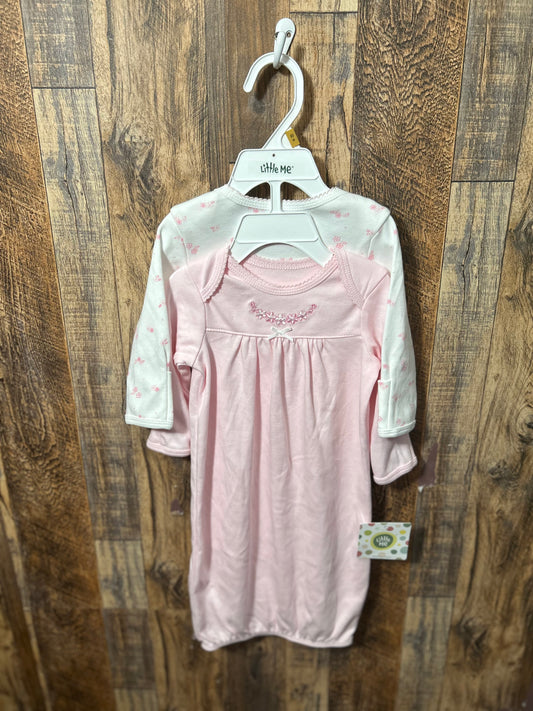 2pc sleep gown set NWT, size 0-3m