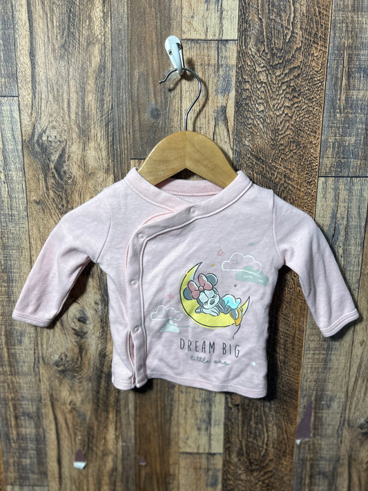 LS shirt, size 0-3m