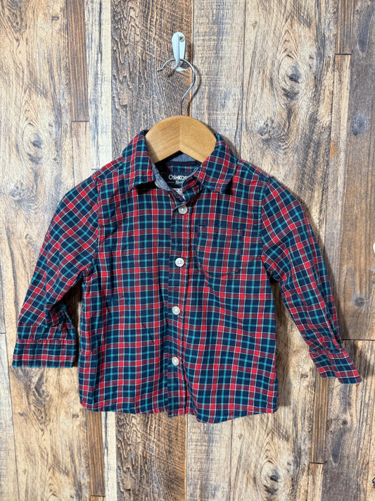 Holiday button up, size 18m