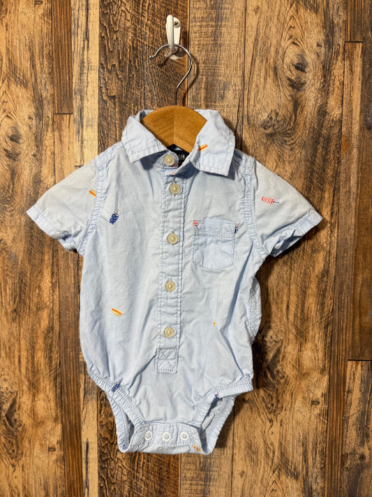 Button up shirt, size 3m