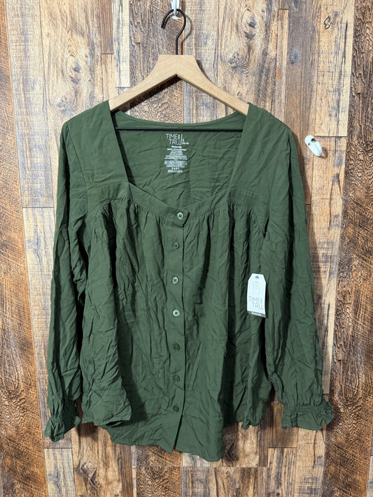 LS button up NWT, size L