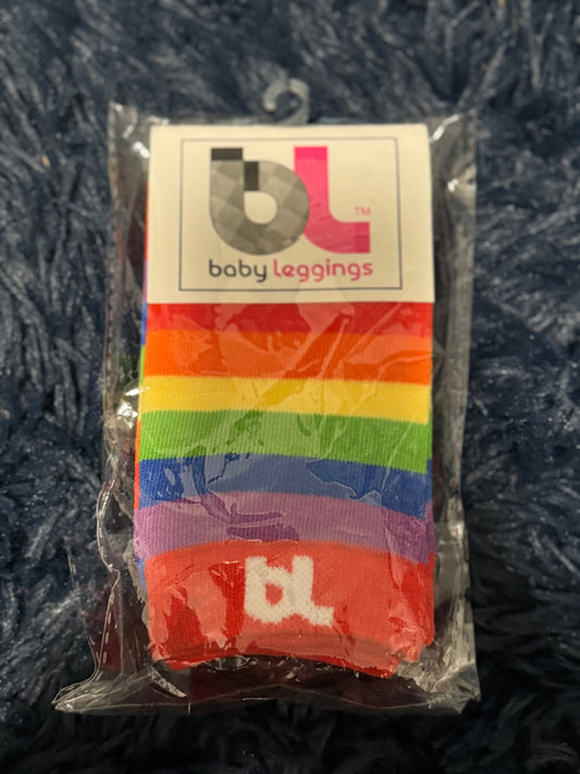 Rainbow baby leg warmers