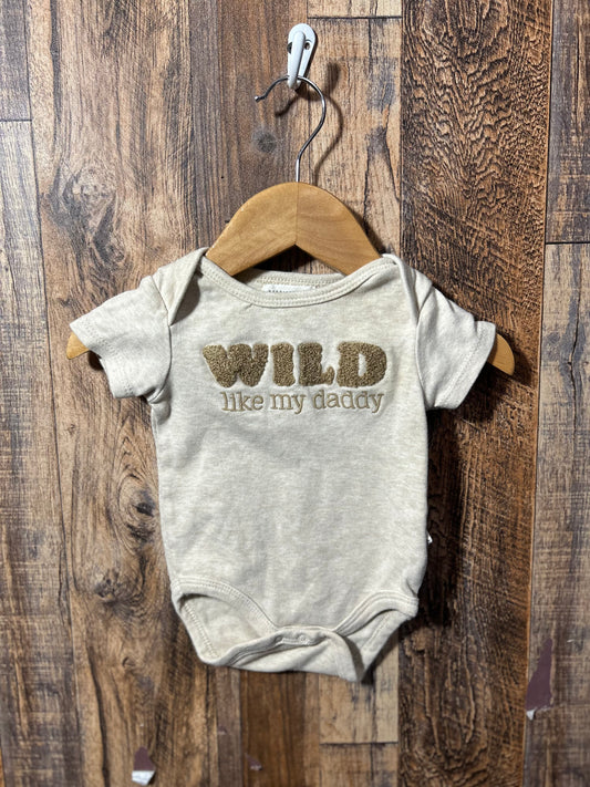 Organic cotton onesie, size 3-6m