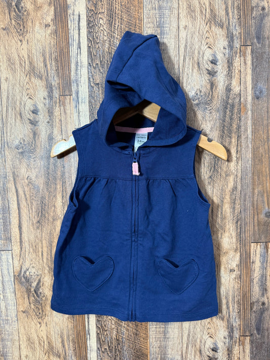 Hooded vest, size 24m