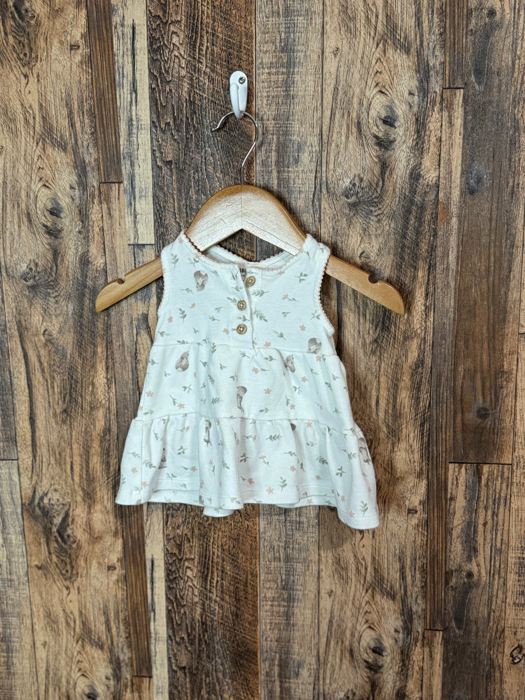 Organic cotton dress, size 0-3m