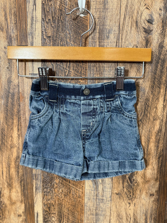 Jean shorts, size 18m
