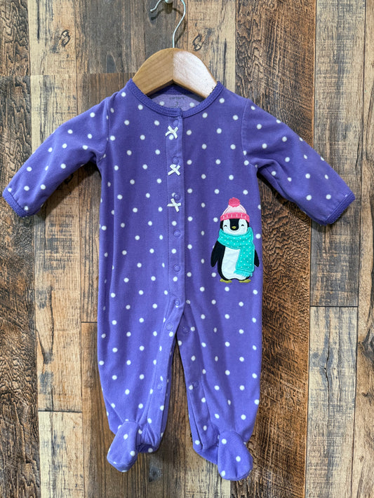 Fleece sleeper, size 3m