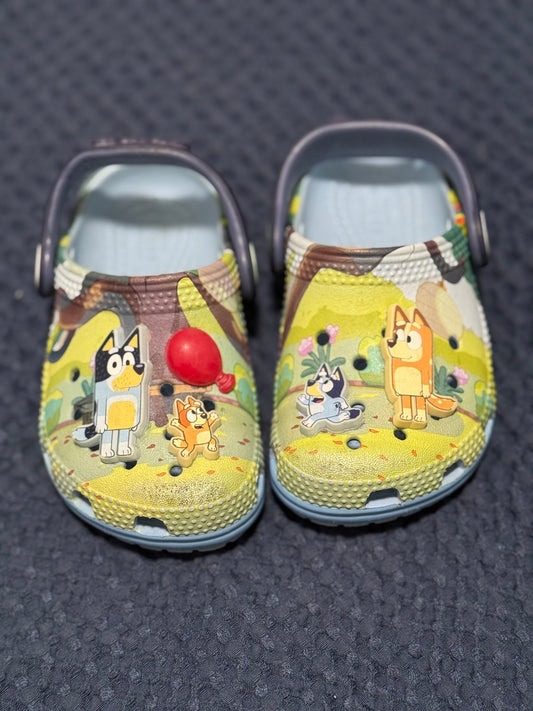Bluey crocs, size 6