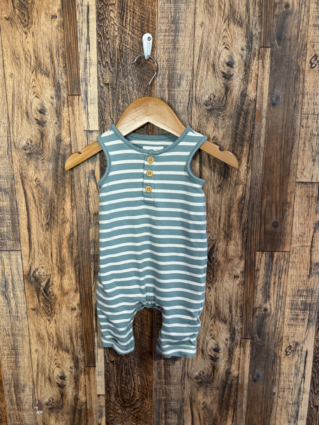 Organic cotton romper, size 3m