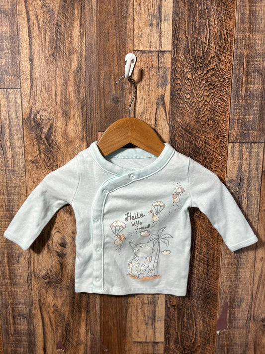 LS shirt, size 0-3m