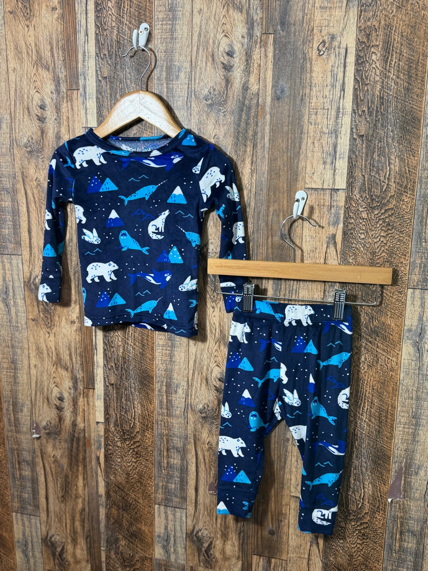 Fleece pajamas, size 18m