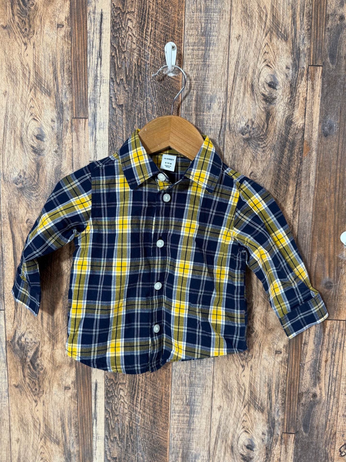 LS button up, size 6-12m
