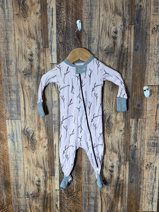 Organic cotton sleeper, size 0-3m