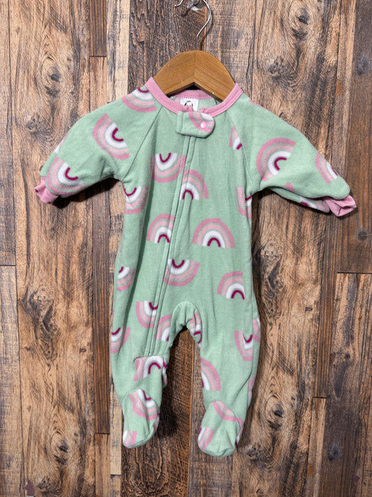 Fleece sleeper, size 0-3m