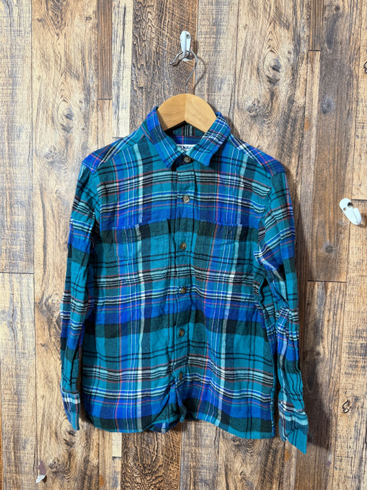 LS flannel button up, size 6-7