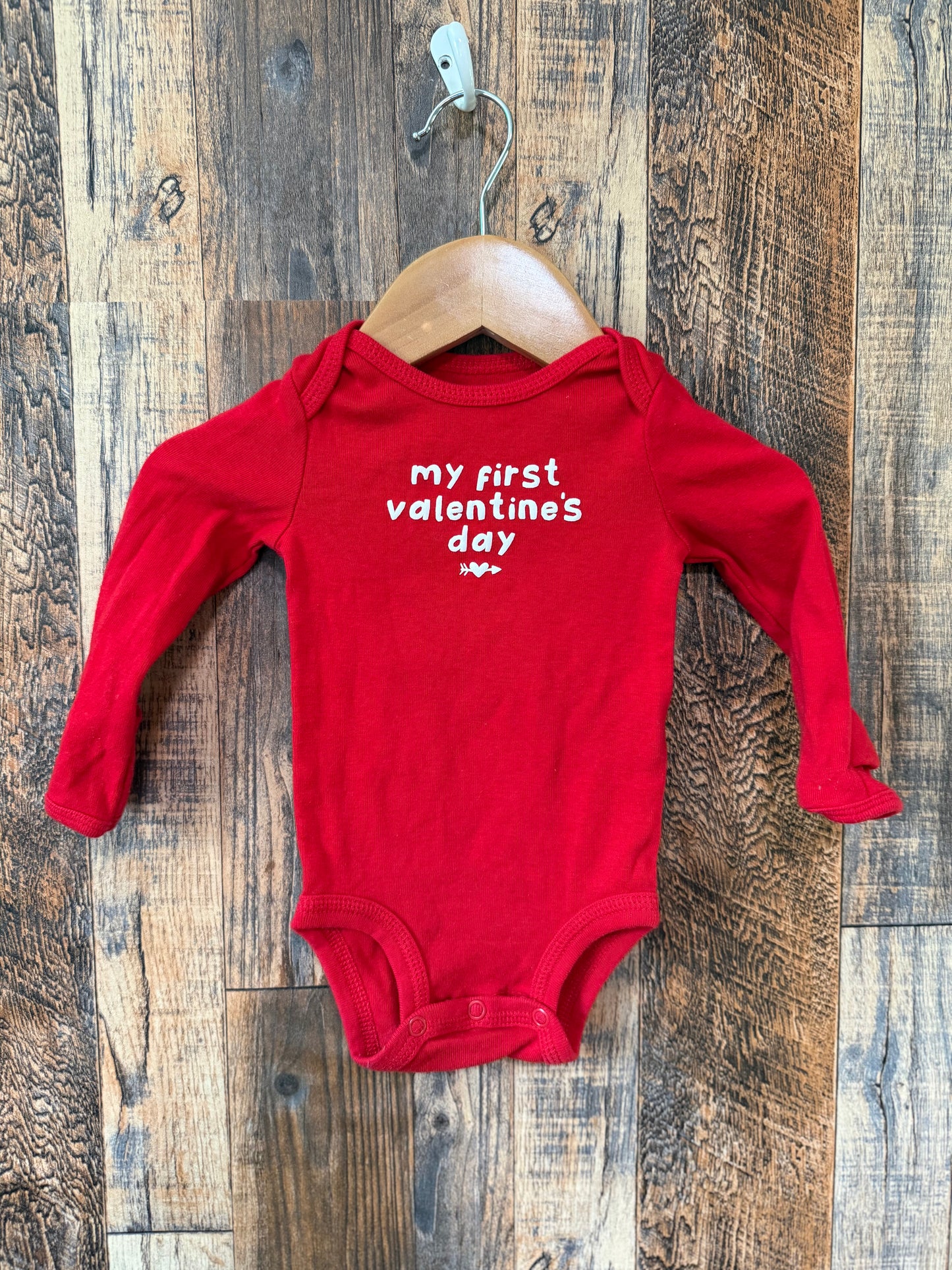LS Valentine’s Day onesie, size 3m