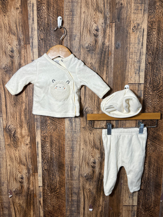 3pc fleece set, size NB