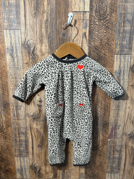 Fleece romper, size 3m
