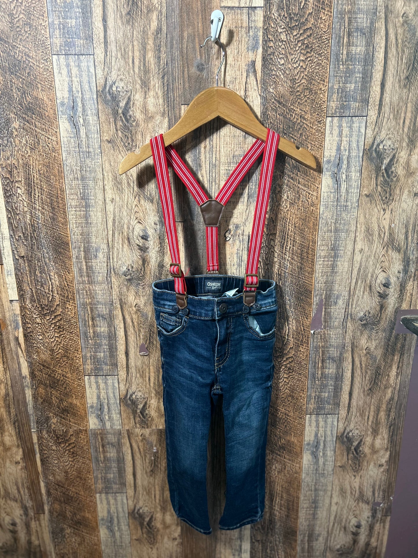 Jeans w/ suspenders, size 2t