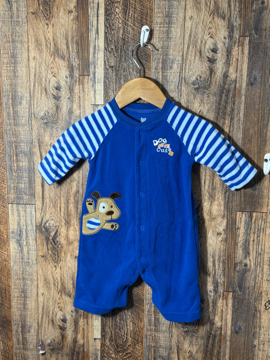 Fleece romper, size 3m