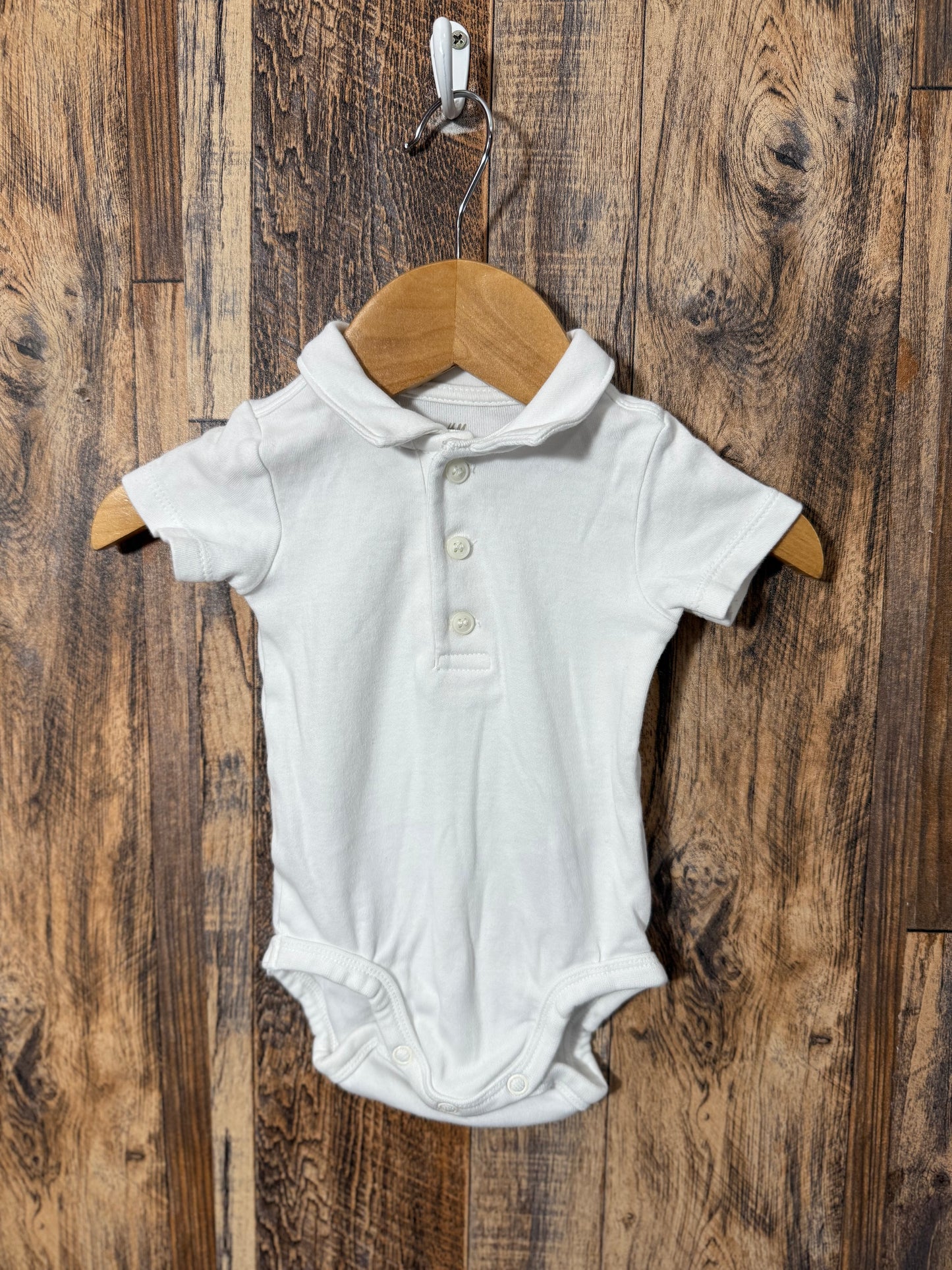 Organic cotton collared shirt, size 3m