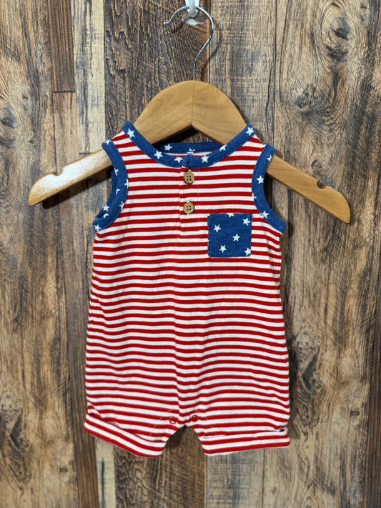 Patriotic romper, size NB