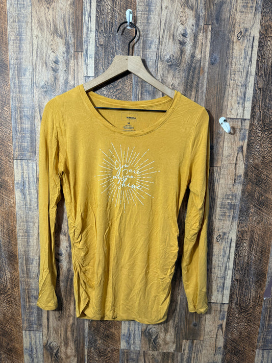 LS rayon shirt, size M
