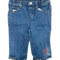 Y2K Embroidered Jeans, 18m