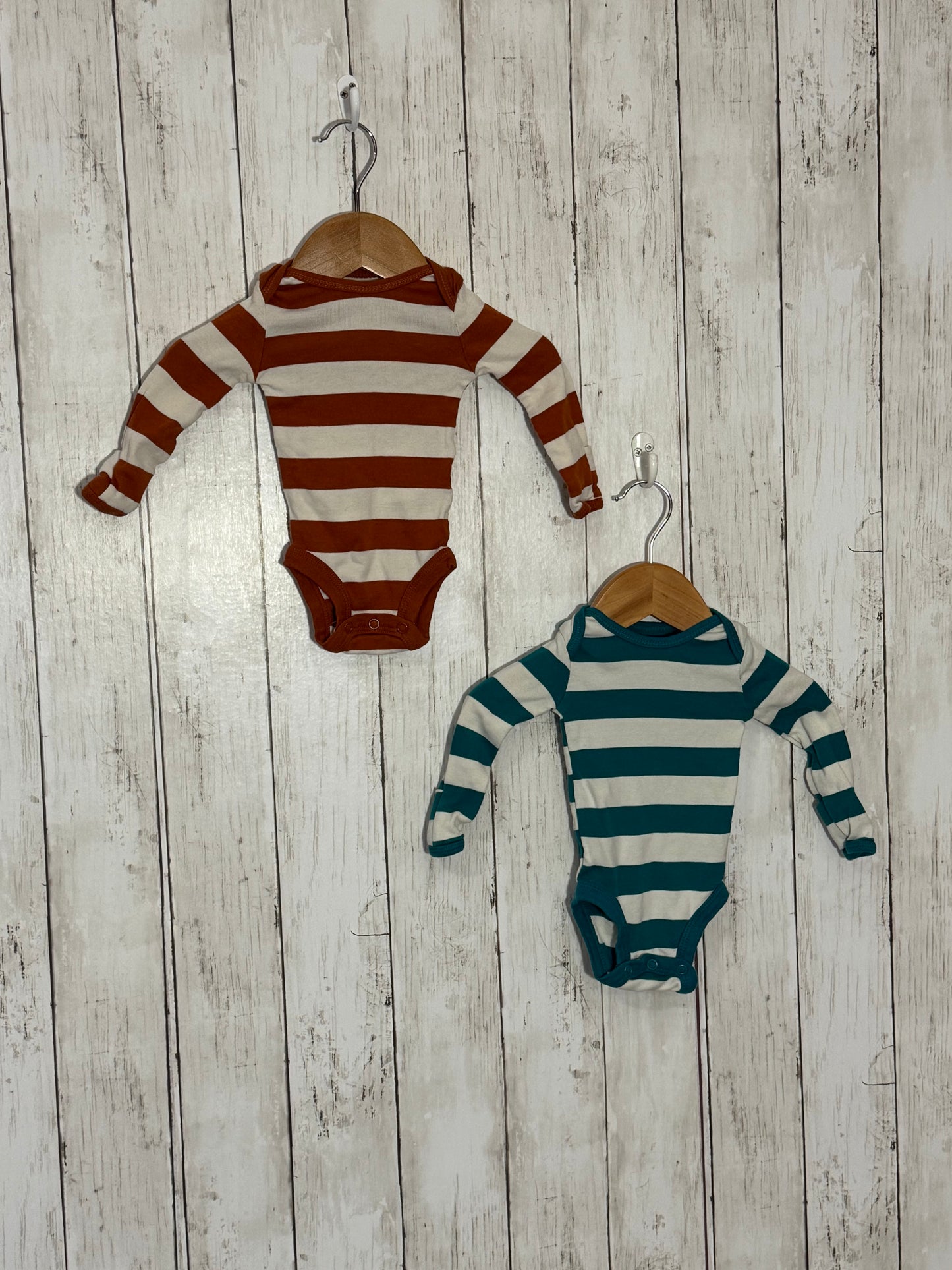 2pc LS onesie set, size NB