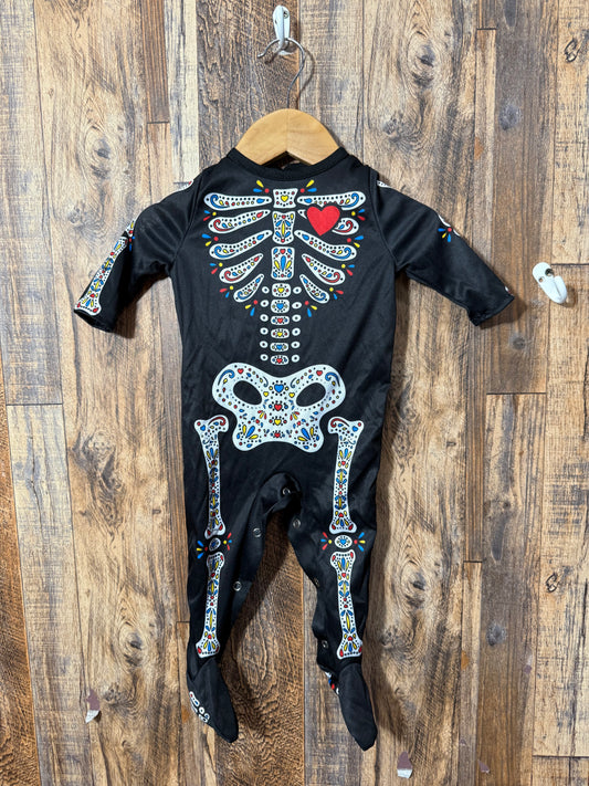 Skeleton Halloween costume, size 0-6m