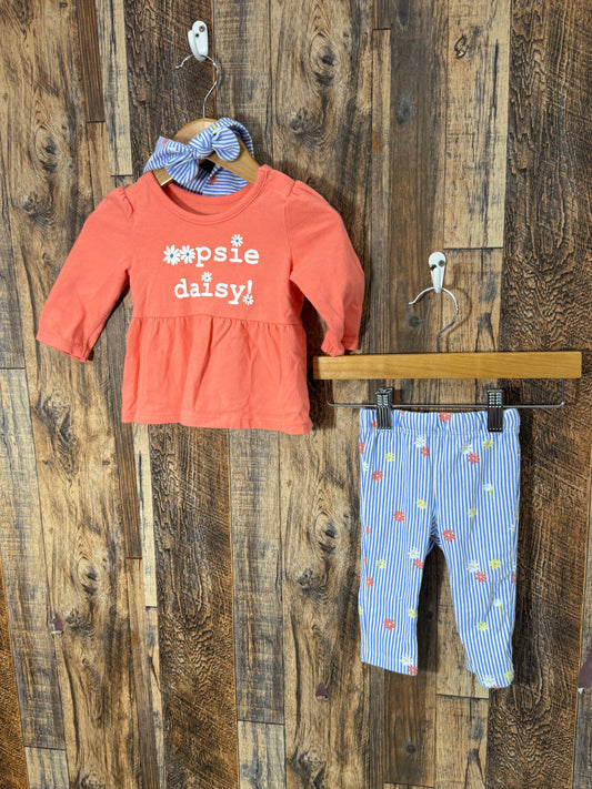 3pc set, size 3-6m