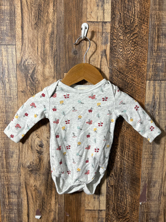 LS organic cotton onesie, size 0-3m