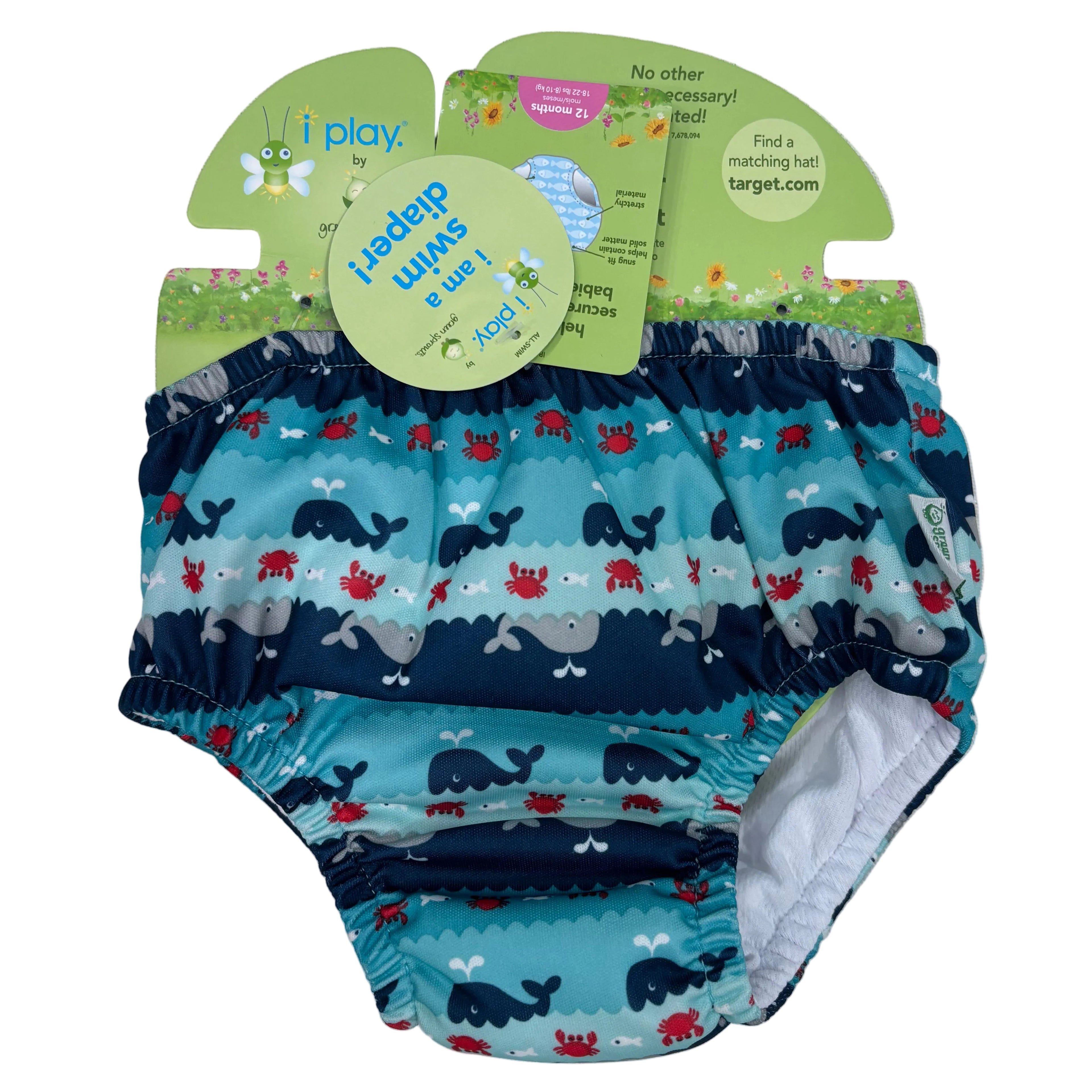 NWT iPlay Swim Diaper, 12m