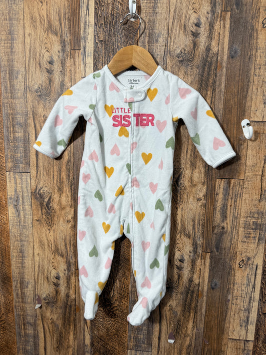 Fleece sleeper, size 3-6m