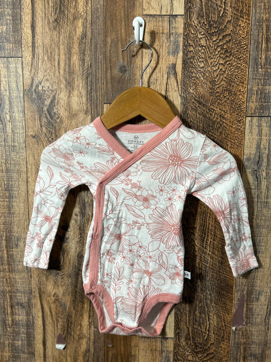 LS organic cotton shirt, size 0-3m