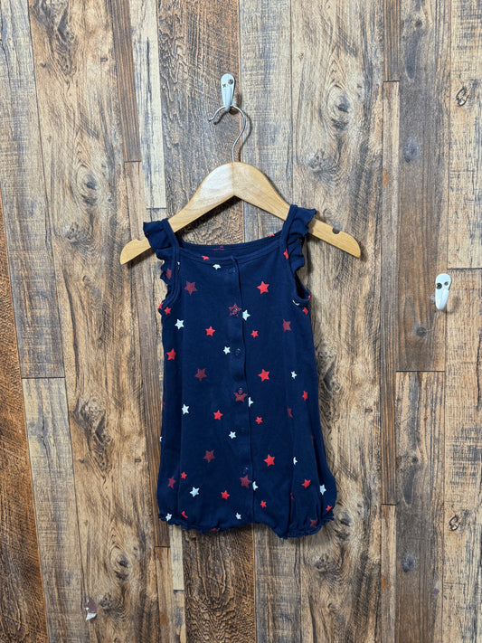 Patriotic romper, size 18m