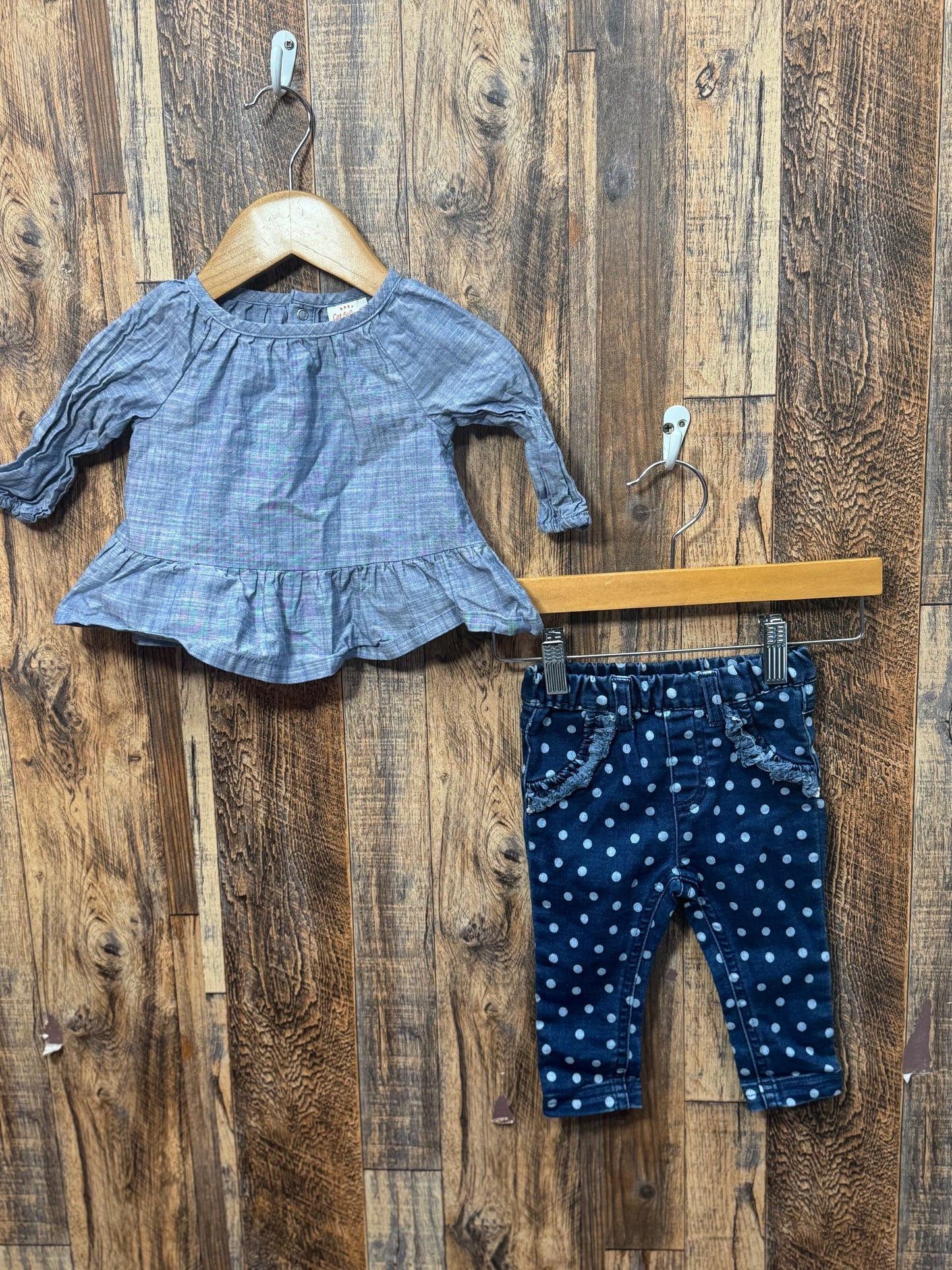 2pc set, size 3-6m