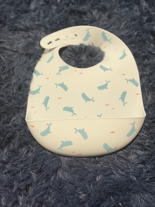 Whale silicone bib