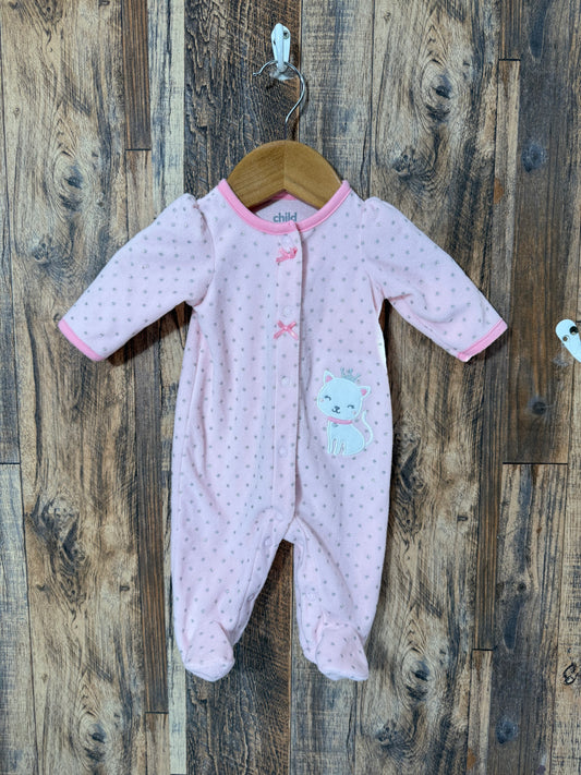 Fleece sleeper, size NB